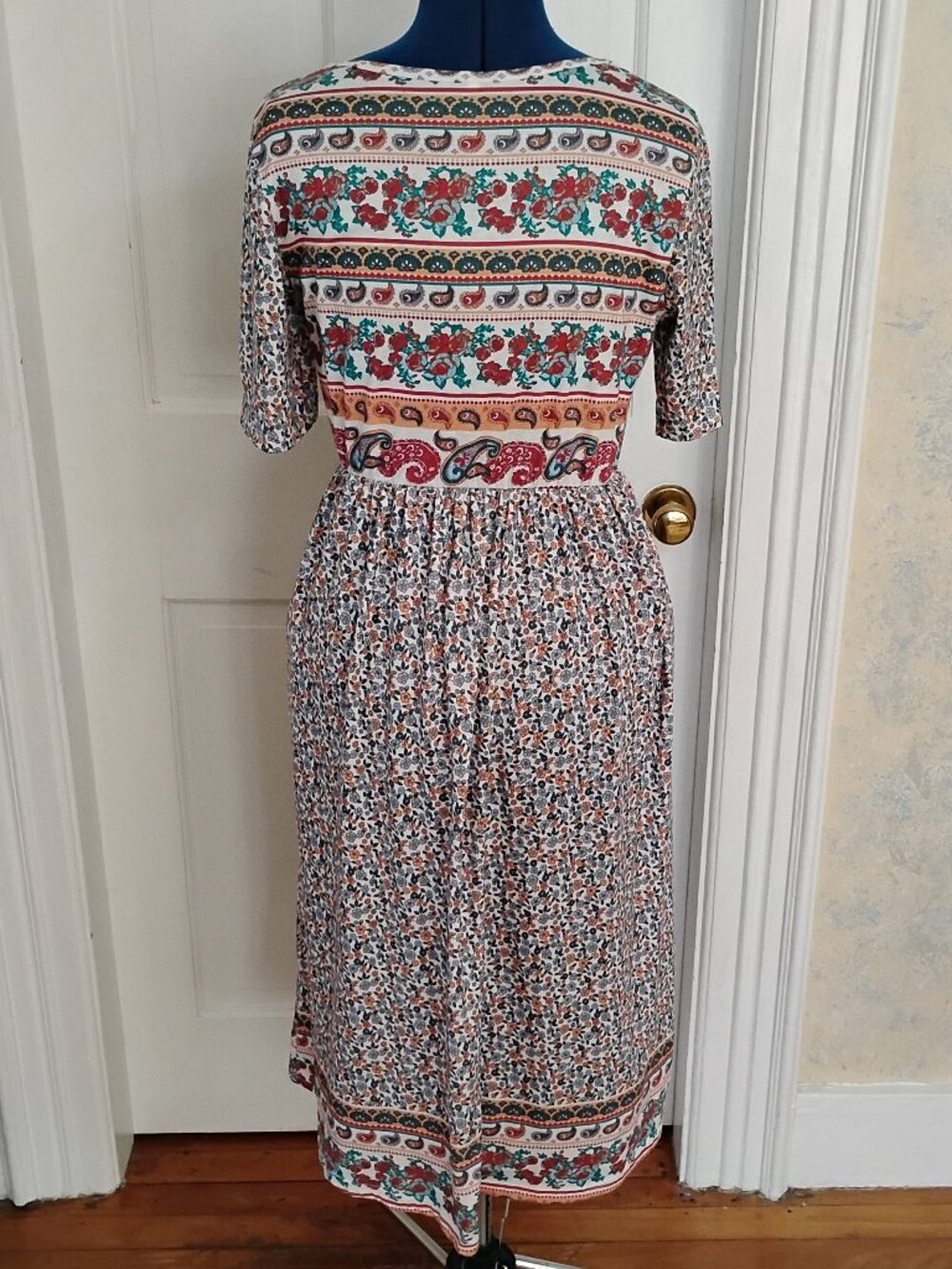 Paisley Ditsy Floral Knit Dress - Picture 2 of 6